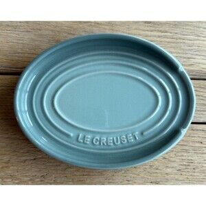 Le Creuset Stoneware Oval Spoon Rest Sea Salt NEW